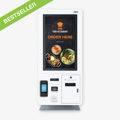Rodimus 21 - 21" Desktop Interactive Kiosk | Touchscreen for Fast Food Restaurants Self Checkout