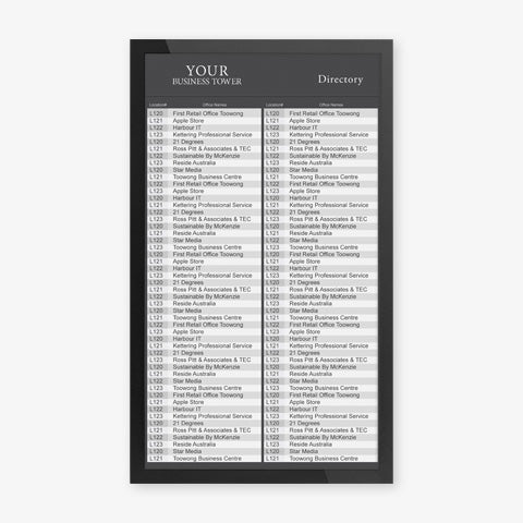 Tenant Listings - Single/Multiple Screens