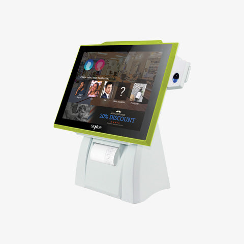 15" Desktop Kiosk with Printer (PCT Screen) for Self Service