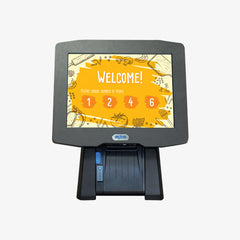 iSPOS 15 WP - 15” Desktop Kiosk with Printer for Fast Food Restaurants